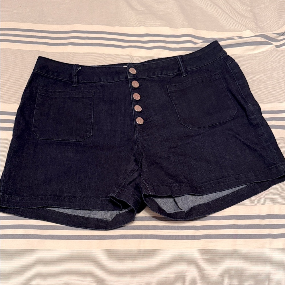 Cato Button Fly Shorts 16W